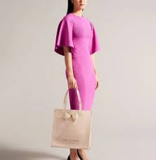 LARGE LIGHT PINK TED BAKER ICON TOTE BAG