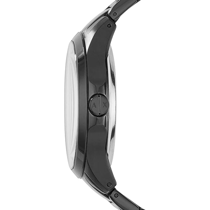 Armani Exchange Analog Black Dial Men's Stainless Steel Watch-Ax2192, Band Color:Black AX2152