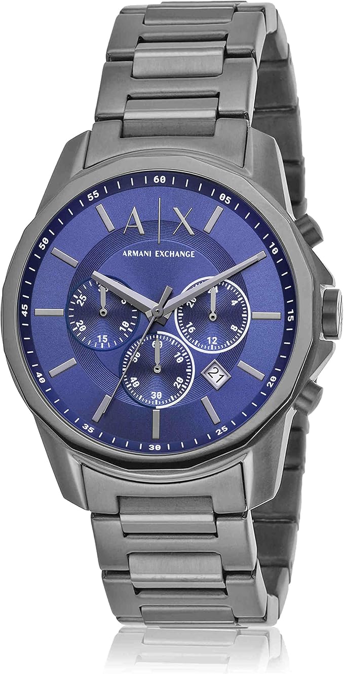 A|X Armani Exchange Chronograph Dress Watch for Men with Stainless Steel, Silicone or Leather Band AX1731