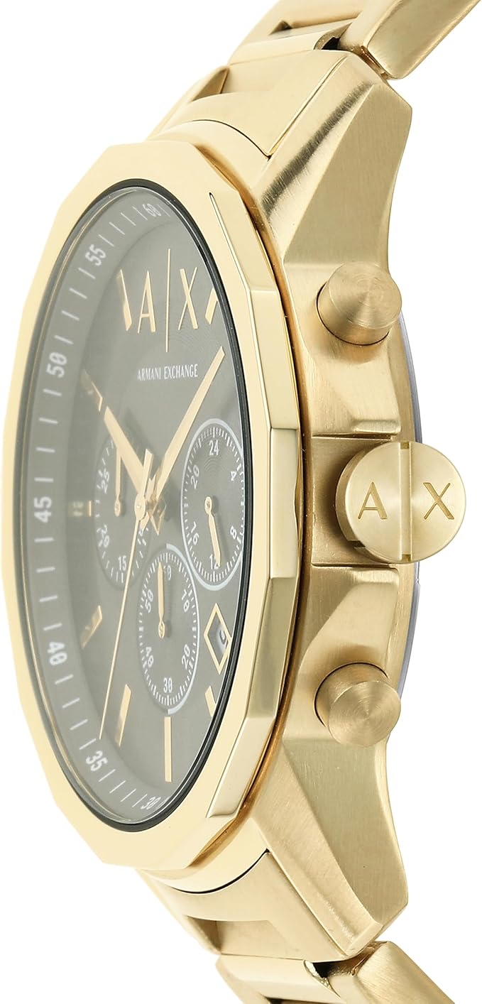 A|X Armani Exchange Chronograph Dress Watch for Men with Stainless Steel, Silicone or Leather Band AX1722