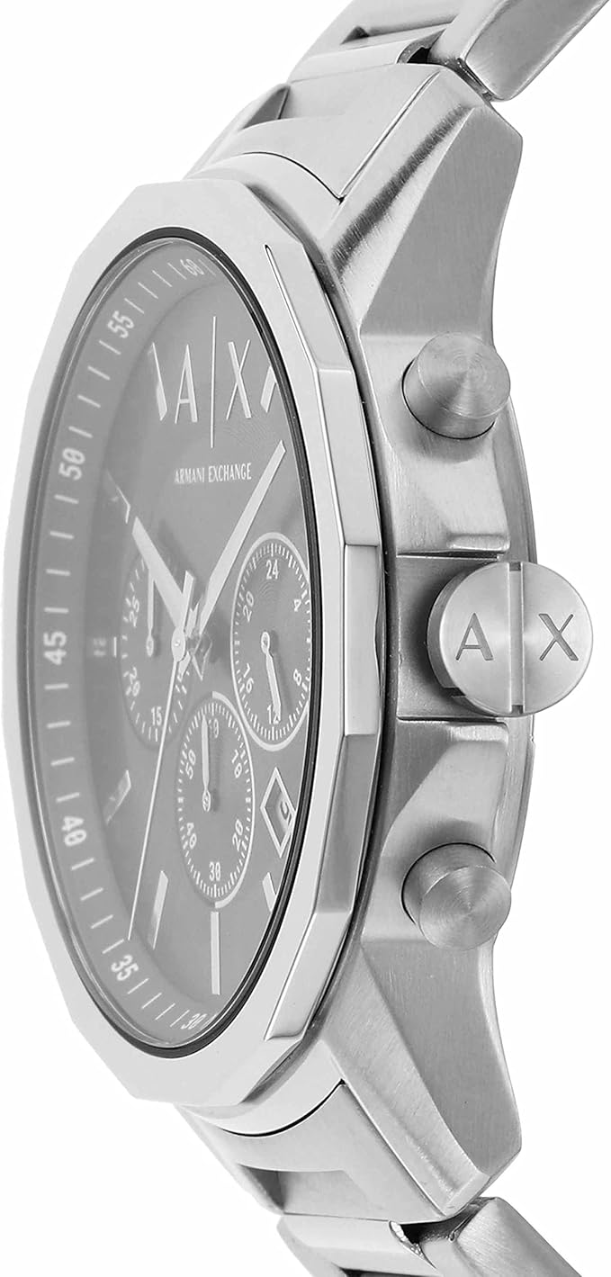 A|X Armani Exchange Chronograph Dress Watch for Men with Stainless Steel, Silicone or Leather Band AX1720