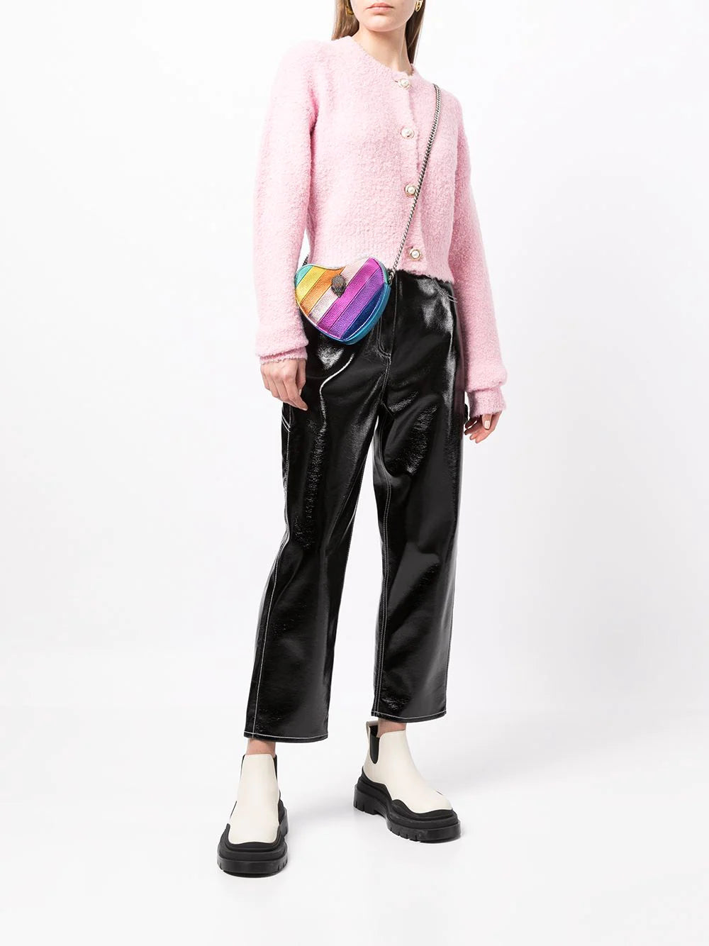 Kurt Geiger London Kensington Heart Crossbody rainbow Bag